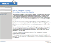 Tablet Screenshot of metlife.nspirenow.com